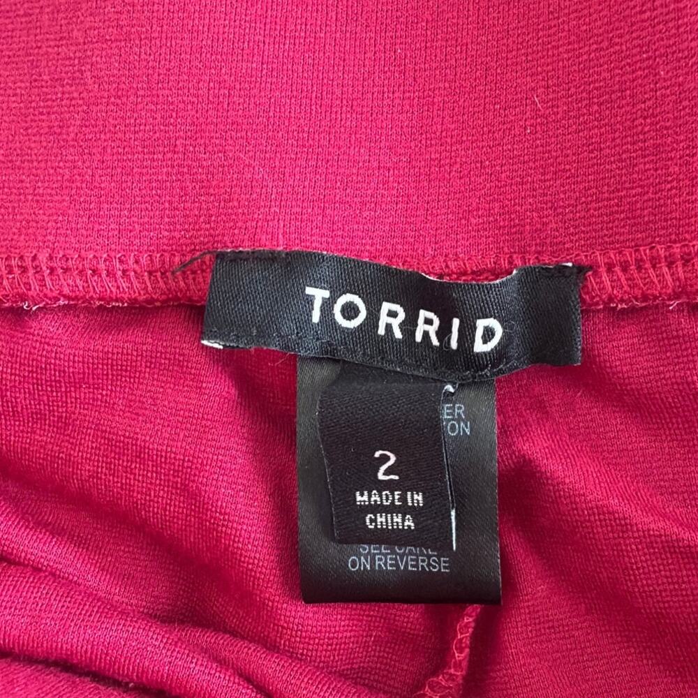 Torrid Maxi Skirt Size 2X Built In Bike Shorts Pink Floral Chiffon Resortwear - Picture 4 of 7